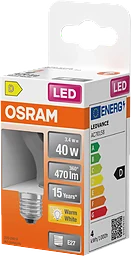 LED Klot E27 470lm(40W) Osram