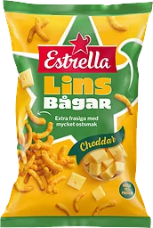 Linsbågar Cheddar 150g Estrella