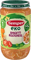 Barnmat Spagetti bolognese Eko 1år 235g Semper