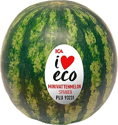 Vattenmelon Mini Ekologisk ca 2kg Klass 1 ICA I love eco
