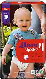Byxblöjor Up&Go Strl 4 7-11kg 44-p Miljömärkt Libero