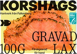 Laxfilé Färsk Gravad 100g Miljömärkt Korshags