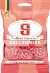Gelegodis S-Märke Hallonsura 80g Candypeoploe