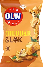 Potatischips Chips Cheddar/Lök 275g OLW