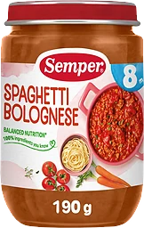 Spagetti med köttfärssås Från 8m 190g Semper
