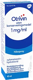 Nässpray 1mg/ml 10ml Otrivin