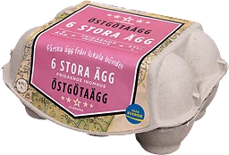 Ägg Lokala 6-p Stjärnägg
