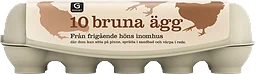 Bruna Ägg 10P Frigående Inomhus