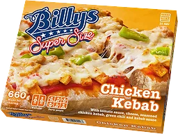 Pizza Super size Chicken kebab 660g Billys