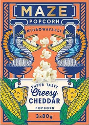 Mikropopcorn Cheesy Cheddar 240g Maze