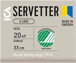 Servett 33cm Sand ICA