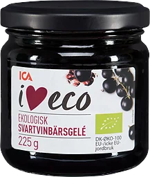 Gelé Svartvinbär Ekologisk 225g ICA I love eco
