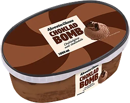 Glass Chokladbomb 1l Alvestaglass