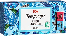 Tampong Mini 16-p Miljömärkt ICA