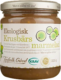 Krusbärsmarmelad 320g KRAV Torefolk Gård