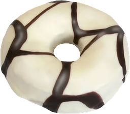 Donut Vit Choklad ca 75g Dafgårds