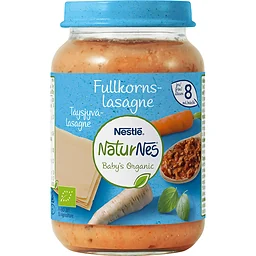Barnmat Lasagne Fullkorn mild Ekologisk 8mån 190g Nestle