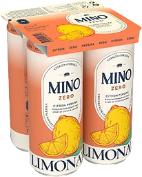 Läsk Zero Citron Persika 4-pack 33cl Mino