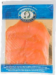 Kallrökt Regnbågslax skivad ca 150g Kosterfiskarn's