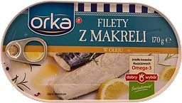 Makrillfiléer I Rapsolja 170g Orka