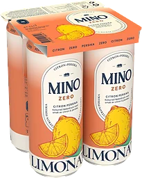 Läsk Zero Persika Zero 4-pack 33cl Mino