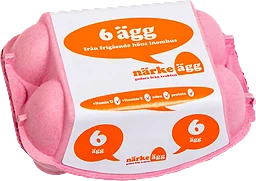 Ägg M/L 6-pack Frigående Närke ägg