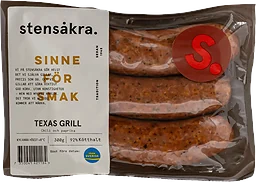 Kryddkorv Texas Grill 92% Kötthalt 300g Stensåkra