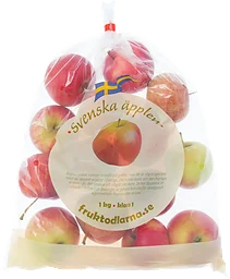 Äpplen i påse Röd Sort 1kg Hebe Frukt & Grönt