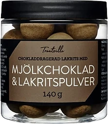 Mjölkchoklad med lakritspulver 140g Treatville