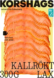 Kallrökt laxfilé skivad