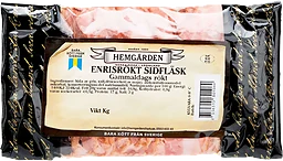 Sidfläsk Gammaldags Enrisrökt ca 125g Hemgården