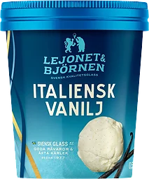 Glass Italiensk vanilj 500ml Lejonet & Björnen