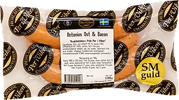 Korv Antonios Ost & Bacon 3-pack 300g Per i Viken Chark