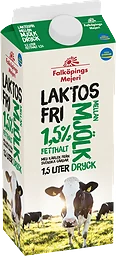 Mellanmjölkdryck 1,5% Laktosfri 1,5l Falköpings Mejeri
