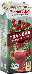 Tranbärsdryck Ekologisk 1l KRAV Finnerödja