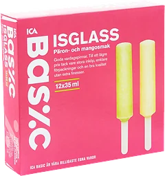 Isglass Päron & mango 12-p 420ml ICA Basic