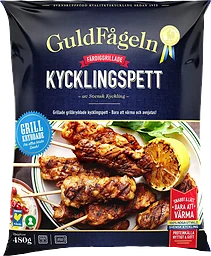 Grillade kycklingspett grillkryddade Fryst 480g Guldfågeln
