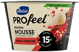 Vanilj Jordgub Proteinmousse Utan Tillsatt Socker