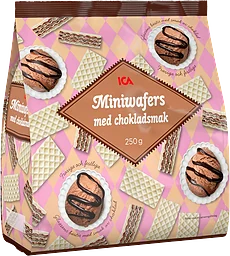 Miniwafers med choklad 250g ICA