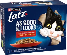 Kattmat Agail Countryside Selection i géle 12-p 1020g Latz