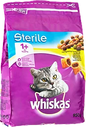 Kattmat 1+år Sterile Kyckling 950g Whiskas