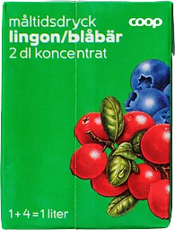 Måltidsdryck Lingon/blåbär