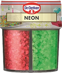Dekorationsströssel Neon mix 100g Dr.Oetker