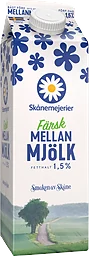 Mellanmjölk 1,5% 1l Skånemejerier