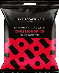 Premium Liquorice Salty Chili 100g Lakritsfabriken