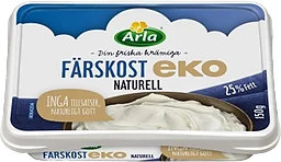 Färskost Naturell Ekologisk 25% 150g Arla