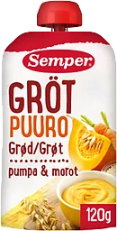 Gröt Pumpa & Morot Från 6m 120g Semper