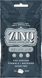 Tuggummi Licorice Mint 31,5g Zinq