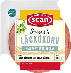 Läckökorv Skivad 100g Scan