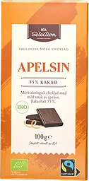 Chokladkaka Mörk choklad Apelsin eko 100g ICA Selection